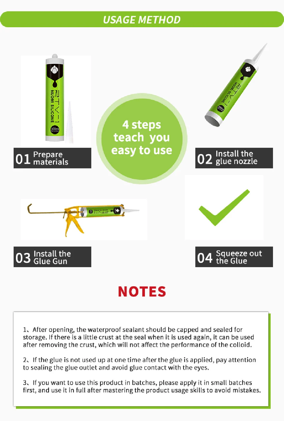 RTV-1 Silicone Adhesive For Car